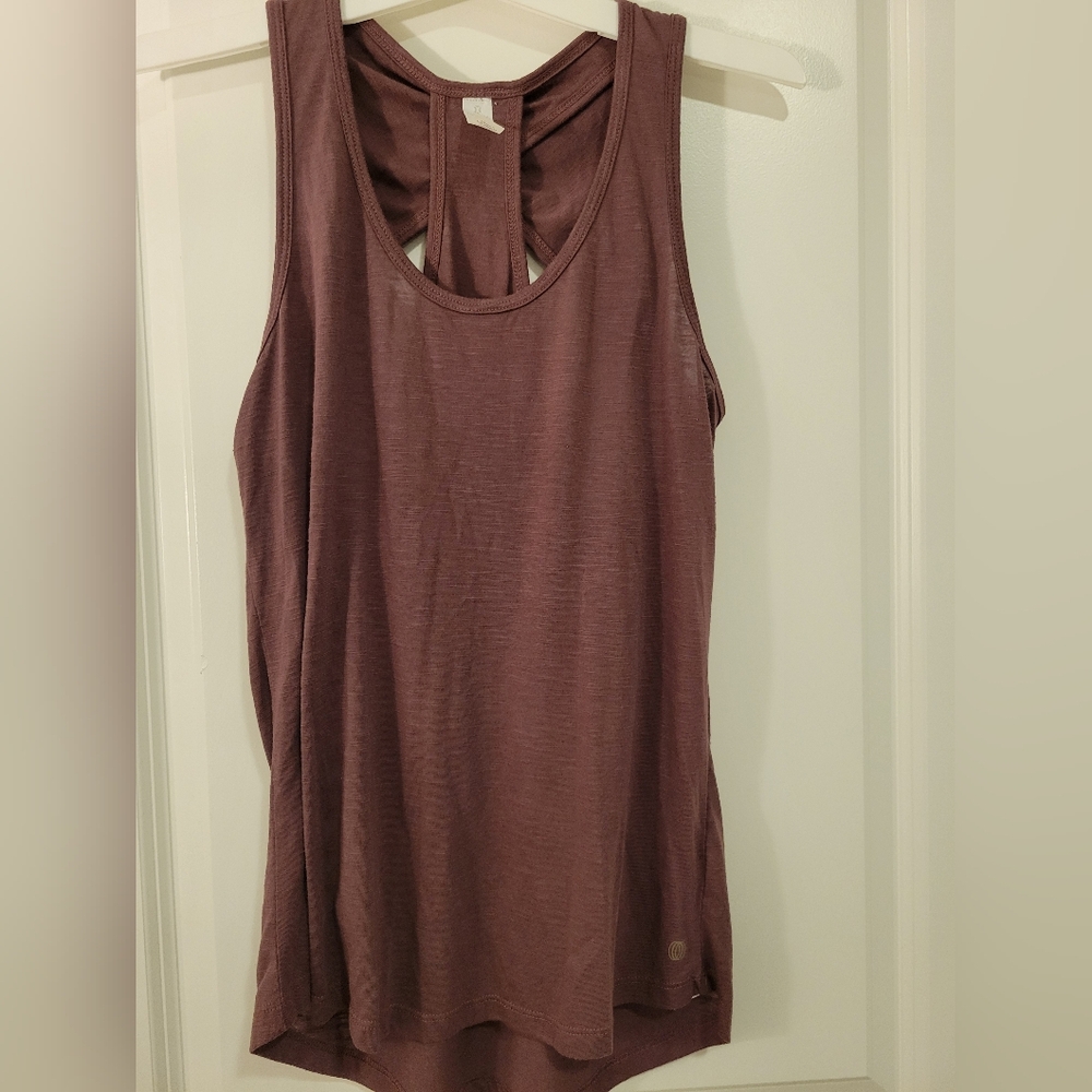 Balance Collection Women's Dark Purple Sleeveless Top Sz Lg